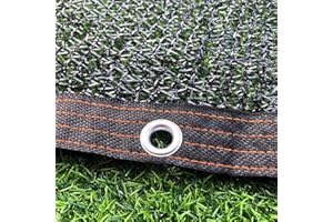 Geovne Perfect Sonnensegel,Pool Patio Schattiernetz,38% Schattierungsgewebe,Schwarz 4-Pin,UV-Beständige Sonnenschutznetz für Den Garten,für Geländer,Veranda,Anthrazit,mit Ösen (3x4m)