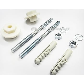 Bathroom Sanitary Wall Mounted Basin Sink Fixing Kit M10 x 120 mm Solid Fittings: Amazon.co.uk ...