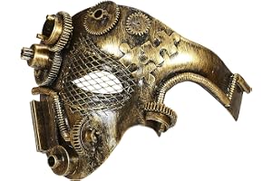 W WIDMANN MILANO Party Fashion – halvmask steampunk, maskboll, temafest, karneval