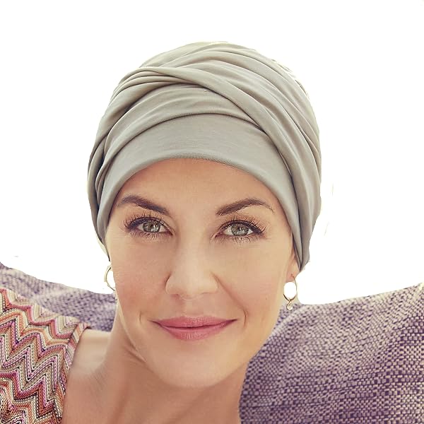 Christine Headwear Turbante Boho Faden - Berretto Donna Con Fodera Morbida - Taglia Unica 55-62 Cm