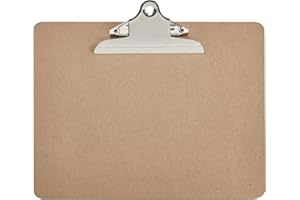 MAUL MAULclassic Podkładka Pod Dokumenty A4 z Klipsem Drewniana w Formacie Poziomym Din A4 Stabilna Podkładka do Zawieszenia Deska z Klipsem z Klipsem w Stylu Vintage Podkładka do Biura, Kuchni