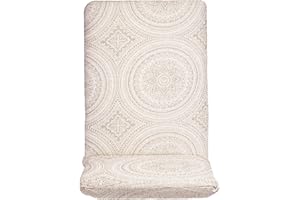 TIENDA EURASIA® Cojín para Tumbona de Jardín - 6 Diseños Originales - Cojín Acolchado Relleno de Fibra (Mandala, 120x50x10)