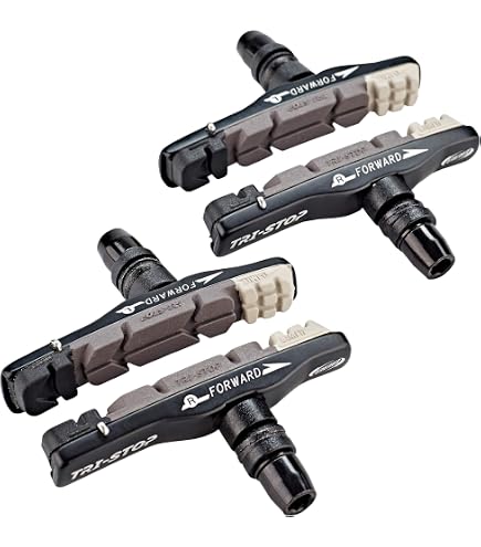 BBB Road TechStop BBS-23CT Bremsbeläge Für Rennrad – 4er Set, Triple Color, Kompatibel Mit Campagnolo