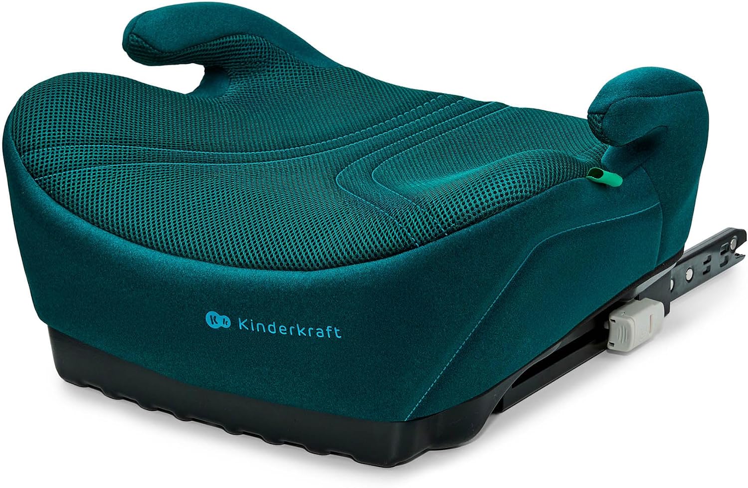 Kinderkraft I-BOOST 2 PRO, Asiento para Niños de 125-150 cm y de 6 a 12 años, Montaje ISOFIX, muy ligero (2,36 kg), Reposabrazos Ergonómicos, Acolchado Desmontable, Verde