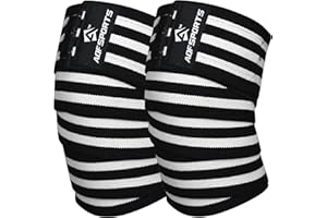 ‎AQF AQF Kniebandage, Kraftraining Kniebandage Männer Damen - IPL USPA Genehmigt Fitness Knieschützer, Elastische Kniebandagen Fur Bodybuilding, Sport & Training