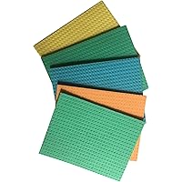 Brite Guard Cellulose Cleaning Sponge Mop (20 x 16 x 0.5 cm, Multicolour) - Pack of 5 Pieces