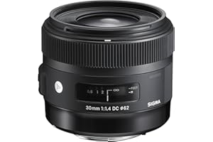 Sigma 301205 AF 30 mm F1.4 DC A Lens for Sony Camera, Black
