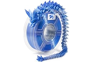 iSANMATE 3D Printer Filament, Dual Color Filament Shiny Silk PLA Filament 1.75mm, 3D Printing Filament,1 kg/Spool, Dimensional Accuracy +/- 0.03 mm, Blue Silver