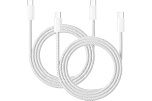 NIPOW Cavo iPhone 17 16 15 Ricarica Rapida 1M 2Pezzi, 60W Nylon Cavo USB C USB C Apple Cavo USB Type-C Ricarica Rapida per iPhone Air/17 15 16 Pro Max/15 16 Plus/16e,iPad Pro/Air/Mini 6/7/10 11 Gen,MacBook