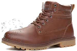 LANGDU Botas Hombre Invierno Zapatos de Nieve Impermeables Senderismo Aire Libre Montaña Escalada Trekking Antideslizante Talla 41-46EU