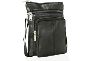 ODS:UK Real Leather Small Man Bag Mens Shoulder Bag Cross Body Messenger Bag Travel Holiday Document Organizer