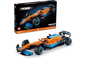 LEGO 42141 Technic McLaren Formula 1 2022,Kit de construction de voiture de course automobile F1,Idée cadeau d'anniversaire pour adultes, hommes, femmes, mari, décoration d'intérieur de collection