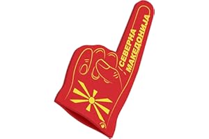 ‎HIGH FIVE FINGERS HIGH FIVE FINGERS Weltmeisterschaft Europameisterschaft Flagge Fanartikel | Schaumstoff Hand für Spiele, Stadion, Events | One Size | 44 x 22 x 2,5 cm