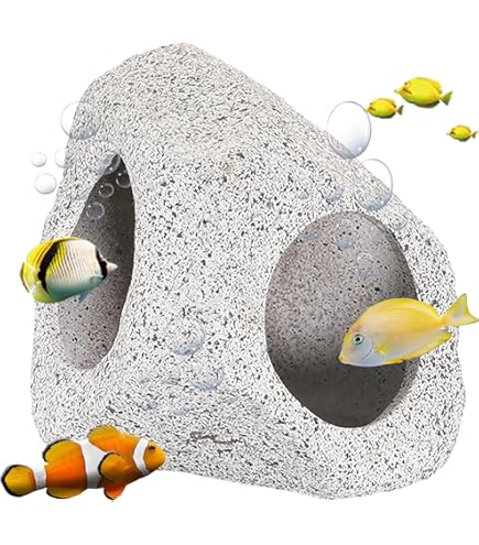 Roccia Decorativa In Ceramica Per Acquari - Grotta Sicura Per Pesci Betta E Animali Acquatici - Foto 2