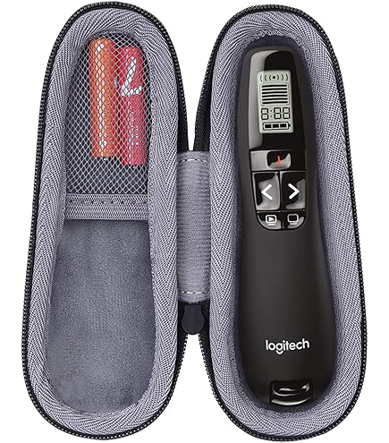 Puntatore Laser Wireless Logitech R700 Per Presentazioni - Display LCD Timer, Portata 30m, Rosso, USB
