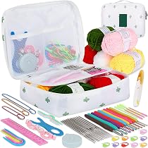 Hicello Set di uncinetti piccoli in acciaio da 0,5 mm, 1,0 mm, 1,5 mm, uncinetto fine per filati di pizzo di piccole dimensioni