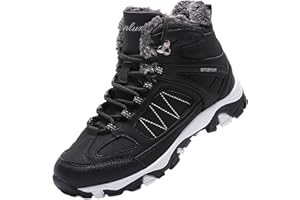 ASHION Damen Winterstiefel Winterschuhe Stiefel Stiefeletten Gefütterte Schneestiefel Wandern Boots Draussen 36-42