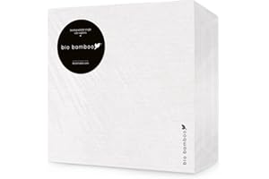 bio bamboo® - Confezione 50 tovaglioli monouso 40x40 BIANCO in fibra di bambù, biodegradabili e compostabili