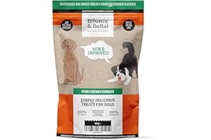 BOUNCE AND BELLA Pure Chicken Nibbles - Perfect Puppy Treats from 8 Weeks – Just One Ingredient – Natural Grain Free Dog Treats with No Nasties 100g