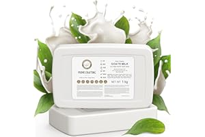 Prime Crafting Melt and Pour Soap Base de savon au lait de chèvre bio pour la fabrication de savon, sans SLS & SLES - Savon brut à la glycérine pour moulage du savon - À faire soi-même avec bloc de