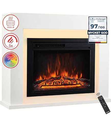 LifePlus Electric Fireplace Stove Heater Infrared 3D Flame Effect Thermostat Freestanding Heater For Indoor Room 1500w 27 - View #13