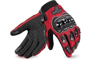 IRON JIA'S IRON JIA’S Guanti Moto Uomo Estivi, Touch Screen Traspiranti, Morbidi e Confortevoli, Protezione dita e Palmo Anticaduta e Resistenti All'usura, Ciclismo Fuoristrada, Alpinismo
