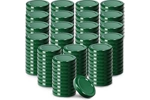 KADAX Tappo a vite fi53 mm, set di coperchi Twist-Off in metallo, adatto per bicchieri da 115 ml, coperchio di ricambio con 4 denti, coperchio per bottiglie e barattoli (200 pezzi, verde)