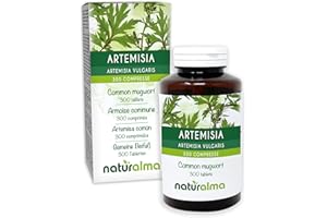 ‎NATURALMA Bylica pospolita (Artemisia vulgaris) ziele z kwiatami Naturalma - 150 g - 300 tabletek - Suplement diety - Naturalne i Wegańskie