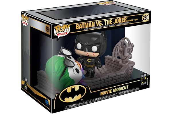Funko Pop! Movie Moment: Batman 80th - Batman and Joker - (1989) - DC Comics- Figurine en Vinyle à Collectionner - Idée de Cadeau - Produits Officiels - Jouets pour Les Enfants et Adultes