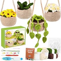 Kit Crochet Débutant Freebloss FREEBLOSS 4Set Kit Crochet Animaux Crochet Porte-clés Hibou Instructions Vidéo Tutoriel
