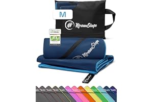 NirvanaShape Mikrofaser Handtuch, Microfaser Handtücher als Reisehandtuch, Strandtuch, Fitnesstuch, Sporthandtuch für Fitness, Strand M 120 x 60 cm