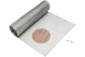 MIUUIPI Malla fina de alambre, malla de 1 mm, 40 cm de altura x 2,5 m de longitud, malla metálica 304, de acero inoxidable, para jardín, ratones, insectos (20 mallas)