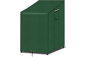 PATIO PLUS Funda para silla de jardín, 600D Oxford Tela impermeable Cubierta protectora para sillas 65x65x120/80cm (verde)