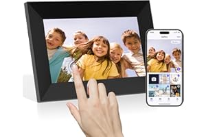 Tibuta Digitaler Bilderrahmen WLAN 7 Zoll Touchscreen Elektronischer Bilderrahmen mit 16GB Speicher, Auto-Rotate, Fotos und Videos über APP Frameo Teilen-Geschenk für Eltern/Ehepaare/Freunde/Familie