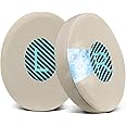 SOULWIT Cooling Gel Ear Pads Cushions Replacement for Bose On-Ear 2 (OE2 & OE2i)/ SoundTrue On-Ear (OE)/ SoundLink On-Ear (OE) Headphones, Earpads with High-Hensity Noise Isolation Foam - Beige