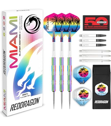 RUTHLESS Ranger III Tungsten Steel Tip Darts Set - 24g Or 26g With Flights & Stems