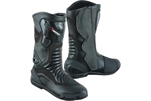 Vaster Moto Knöchellange Motorradschuhe für Damen, Rosa Motorradstiefel, Wasserdichte Lederschuhe für Damen, Schützende Sicherheitsschuhe
