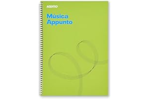ADDITIO - Cuadernos de música APPUNTO | Adaptados a todas las edades y procesos de aprendizaje | 12 pentagramas de 9 mm | Páginas cuadriculadas | 40 páginas | A4 | Papel ecológico | Espiral | Verde