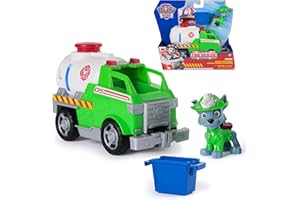 Paw Patrol Fire Rescue: Rocky Rescue Fire Tanker with Action Figure, Grab Claw and Toy Truck, Kids Toys for Boys and Girls Ages 3 and Up