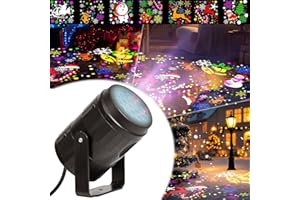 ZVD Projecteur Noel Exterieur, 16 Patrons Lampe Projecteur LED de Noël, Decoration Noel, Lumière De Projection Pour Intérieur Fête Nouvel An Decoration Mur De La Maison, Mur Extérieur, Arbres (1)