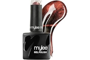Mylee Cat Eye Gel Nail Polish 8ml [Blood Moon] - Magnetic, Glitter, Holographic, UV/LED Nail Art Manicure Pedicure, Professional, Salon & Home Use, Long Lasting & Easy to Apply, Vegan & Cruelty Free