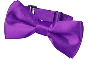 BomGuard nœud papillon enfant – brillant, pré-noué, réglable – accessoire élégant pour mariage, communion et cérémonie