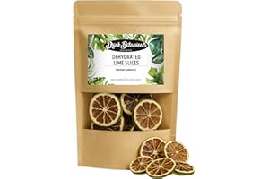 DRINK BOTANICALS IRELAND Dried Dehydrated Dried Lime Slices Wheels | 17+ Servings | 100% Natural | Dry Lime for Garnishing Cocktails, Cooking, Baking, Wreaths Drinks | Citrus Fruit Slices | 40 Grams, 1.4 Oz | Drink Botanicals