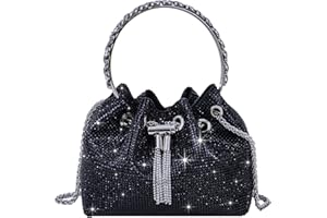TOPALL Bolso Fiesta Mujer,Bolso de Fiesta Pequeña, Bolso de Mano Noche,Bolso de Mano para Mujer con Purpurina, Bolso Cruzado, Bolso de Novia para Boda, Evento, Citas, Cóctel