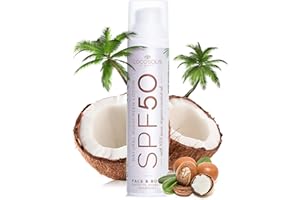 COCOSOLIS Crème solaire SPF 50 hydratante et protection solaire pour tous les types de peau, aux huiles bio | Protection solaire (100 ml)