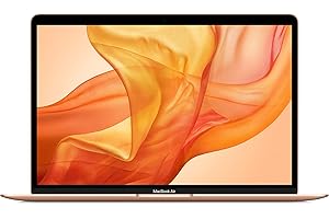 2020 Apple MacBook Air with 1.1GHz Intel Core i3 (13 inch, 8GB RAM, 256GB SSD Storage) (QWERTY English) Gold (Renewed)