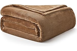 EHEYCIGA Mantas para Cama 150 Invierno, Manta Cubre Sofa Grande, Manta Polar 220x240 cm, Cobijas Regalos Mantas Navideñas de Invierno, Manta de Franela Suave, Camello