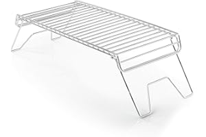 GSI Outdoors Portable Campfire Grill I Collapsible Backpacking & Camping Grill,15.4 x 7.9 inch
