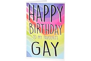 PEACHY ANTICS Urodzinowe śmieszne kartki z życzeniami dla gejów prezent dla gejów karty dla najlepszego przyjaciela prezent urodzinowy z okazji urodzin dla mojego ulubionego geja nowość żart zabawa PC365