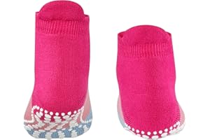 FALKE Mixte enfant Colour Block chaussons chaussettes picots antidérapants sur la semelle meilleure adhérence épais intérieur bouclette fantaisie rayés respirants durables coton 1 paire